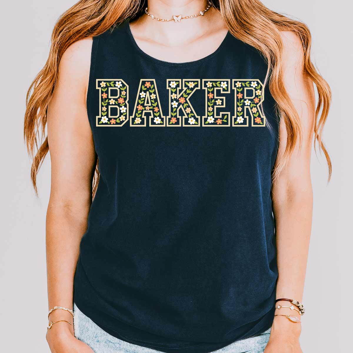 Floral Baker Unisex Tank Top