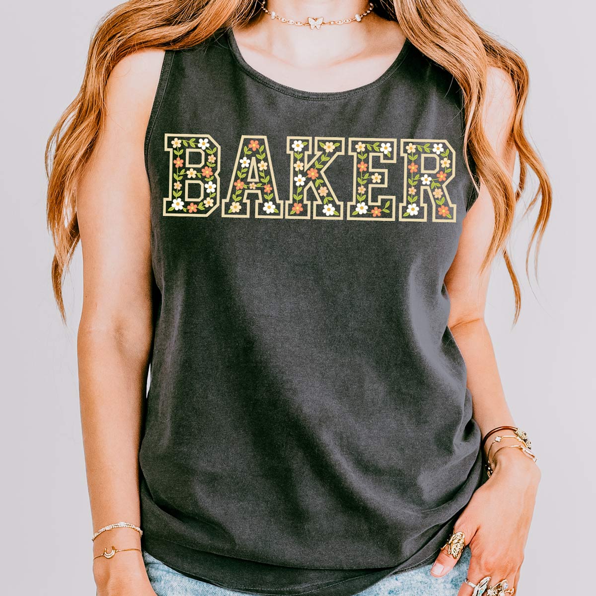 Floral Baker Unisex Tank Top