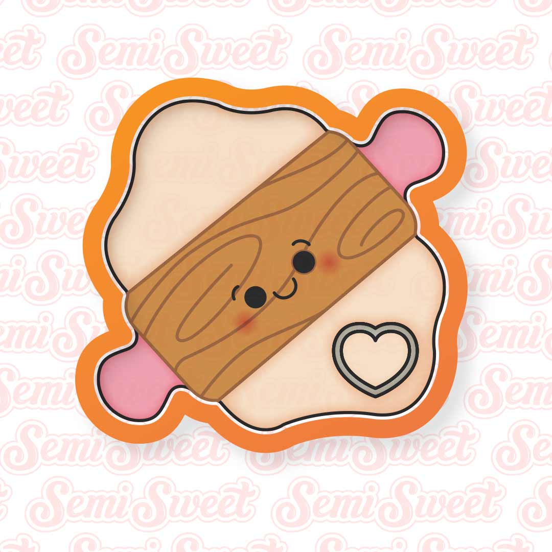 Rolling Pin Cookie Cutter | Semi Sweet Designs