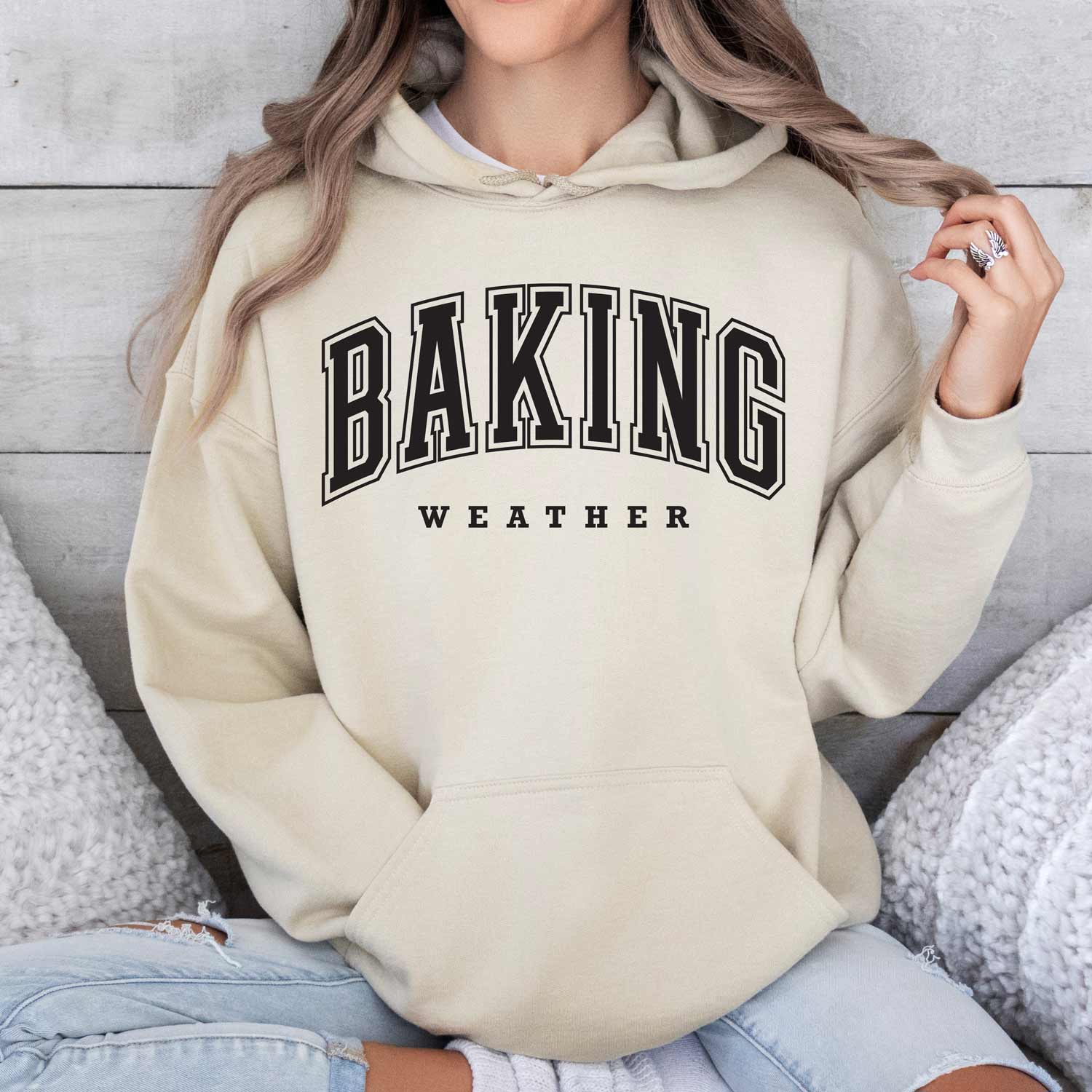 Baking Weather Black Ink Unisex Hoodie