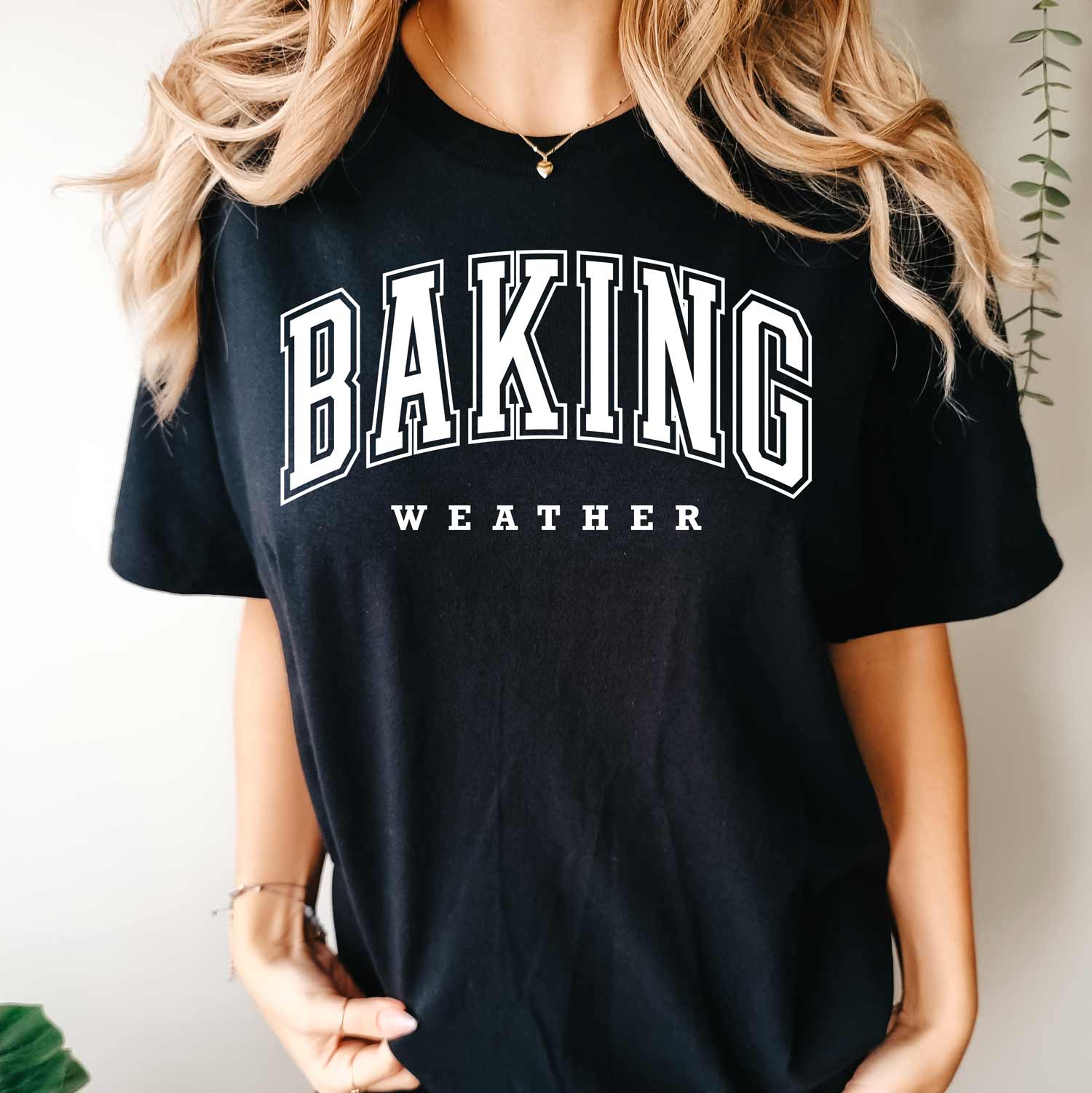 Baking Weather White Ink Unisex T-Shirt