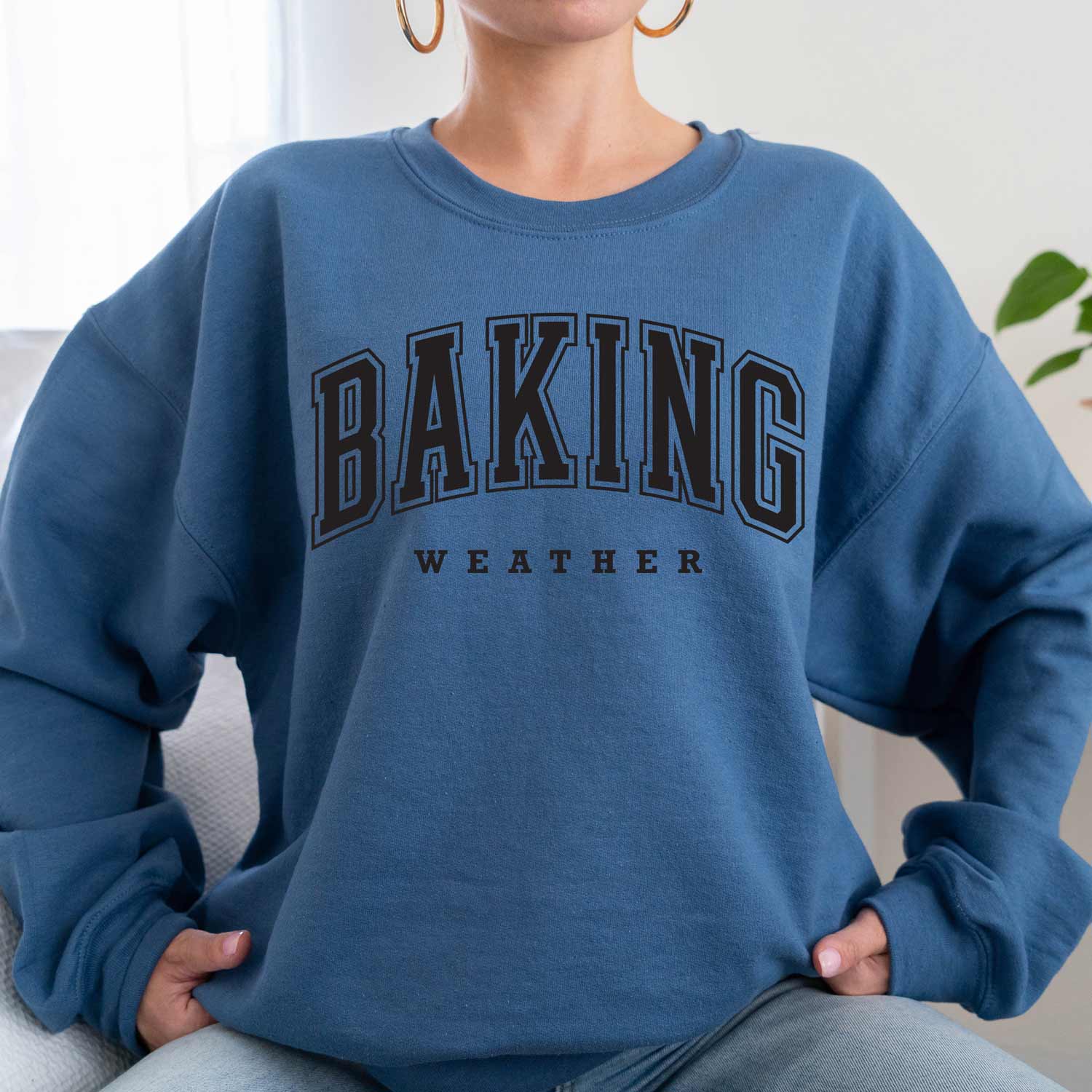 Baking Weather Black Ink Unisex Sweatshirt