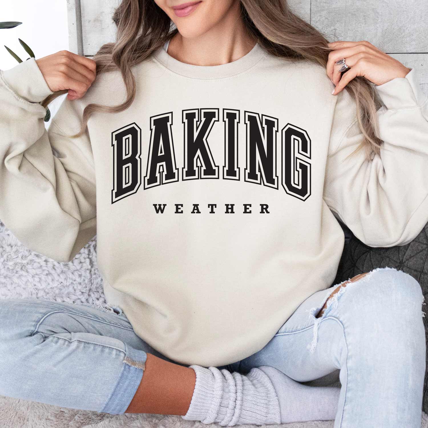 Baking Weather Black Ink Unisex Sweatshirt