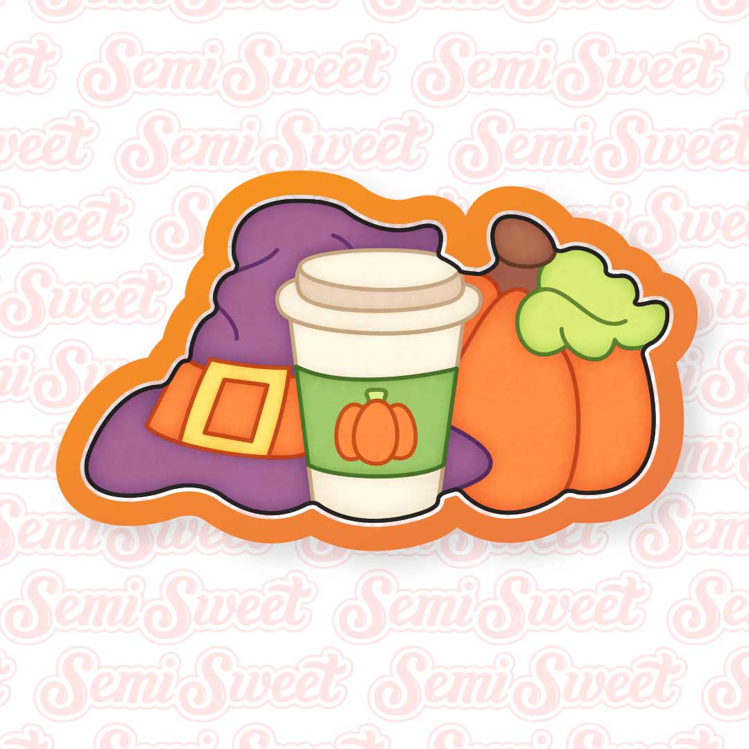 Basic Witch Set Cookie Cutter | Semi Sweet Designs