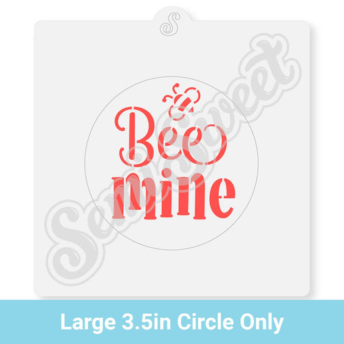 Bee Mine Circle Stencil