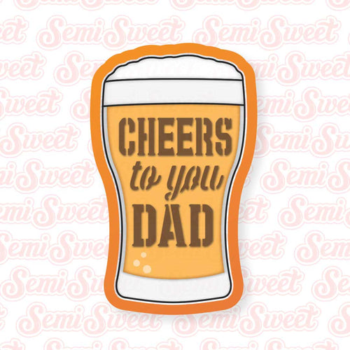 Beer Pint Glass Cookie Cutter