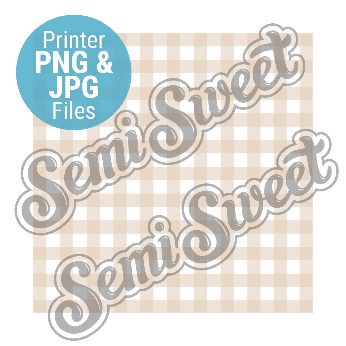 Beige Gingham Pattern - PNG & JPG Images