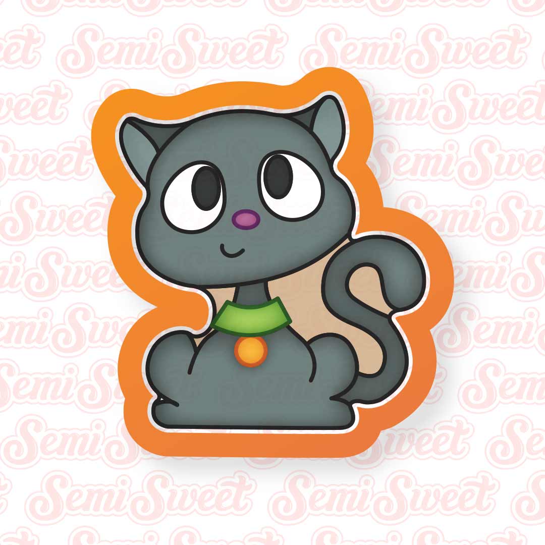 Black Cat Cookie Cutter | Semi Sweet Designs