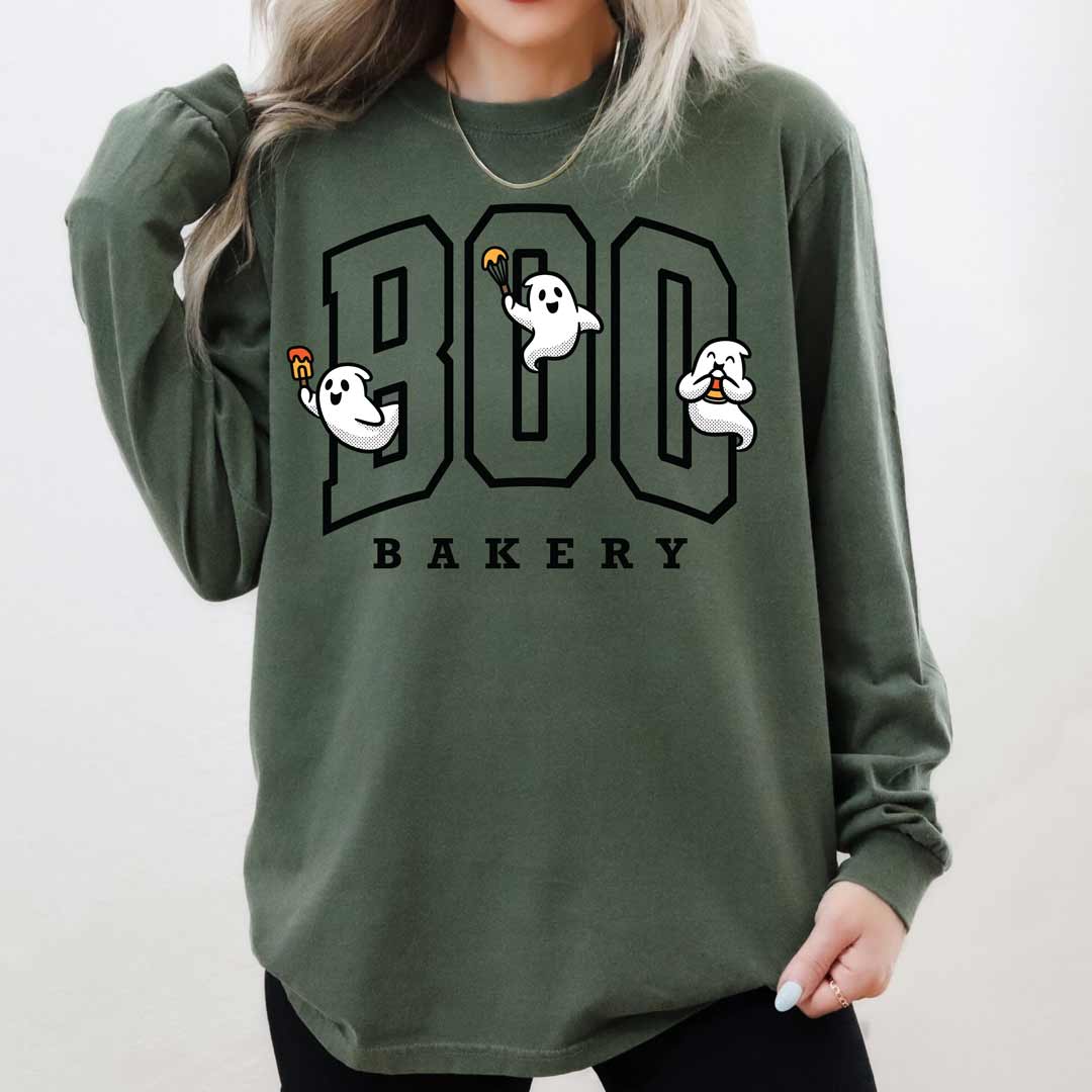 Boo Bakery Ghosts Unisex Long Sleeve T-Shirt