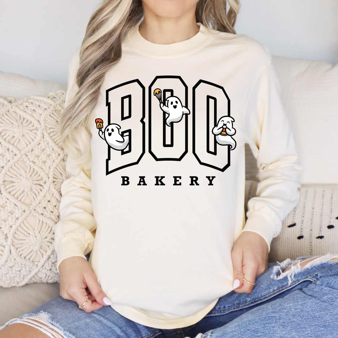 Boo Bakery Ghosts Unisex Long Sleeve T-Shirt