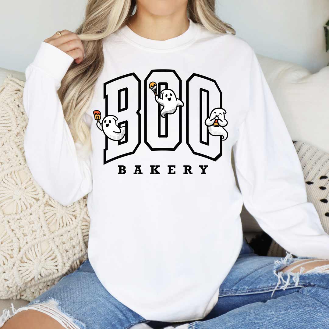 Boo Bakery Ghosts Unisex Long Sleeve T-Shirt