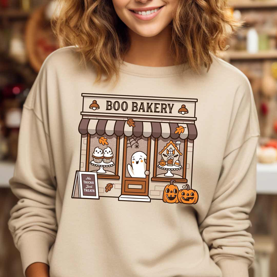 Boo Bakery Storefront Unisex Sweatshirt