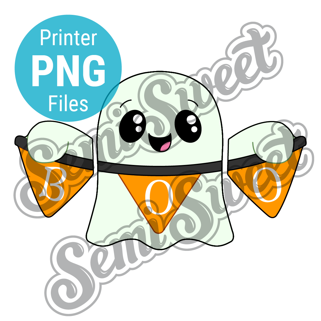 Banner Ghost Set - PNG Images | Semi Sweet Designs