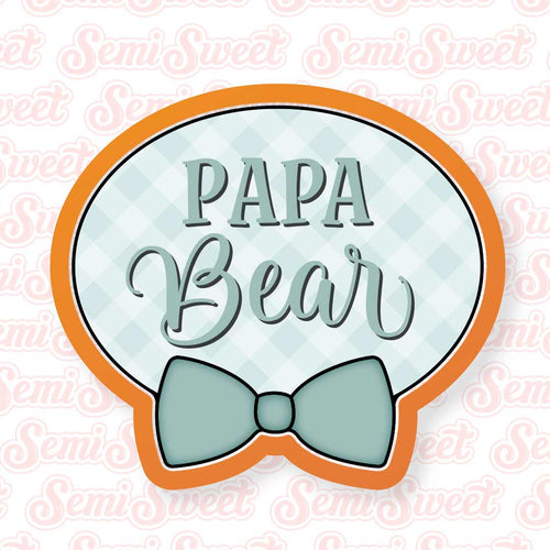 Bow Tie Oval Plaque Cookie Cutter