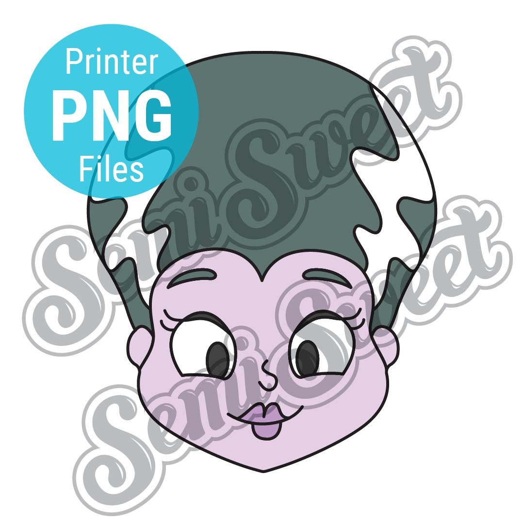 Bride of Frankenstein Cookie Cutter - PNG Images | Semi Sweet Designs