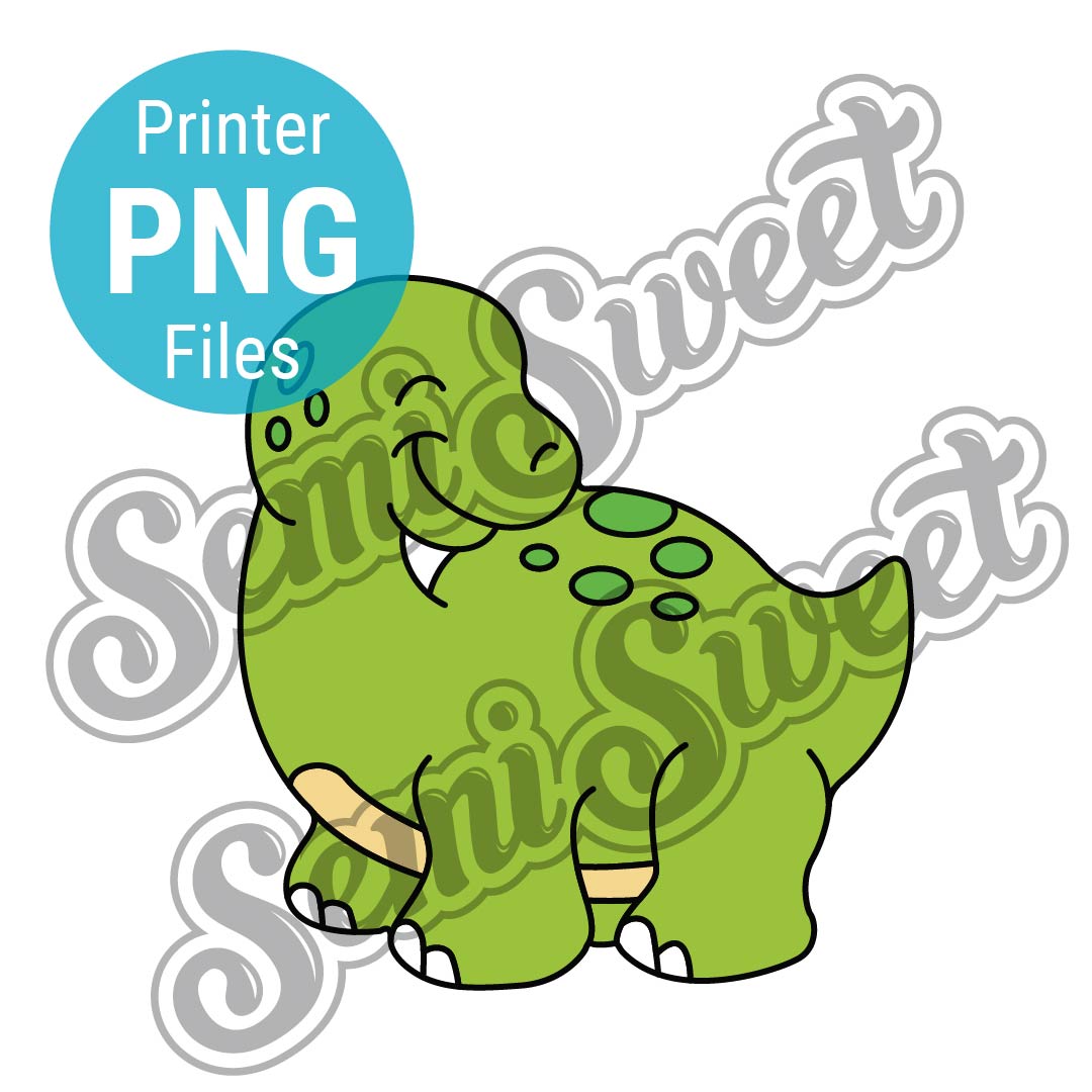 Brontosaurus Dinosaur - PNG Images | Semi Sweet Designs