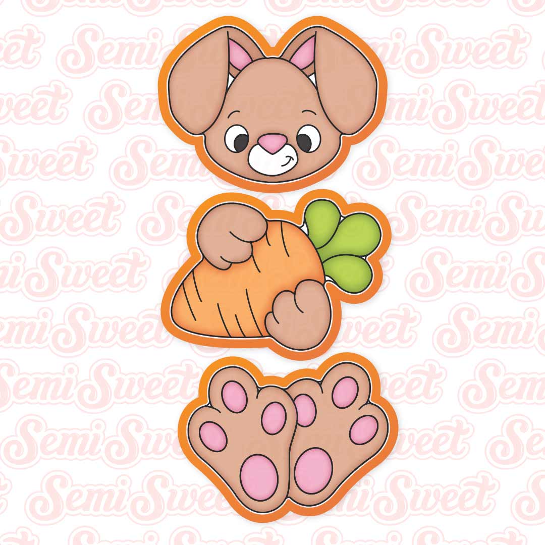 Bunny Body Cookie Cutter Set | Semi Sweet Designs