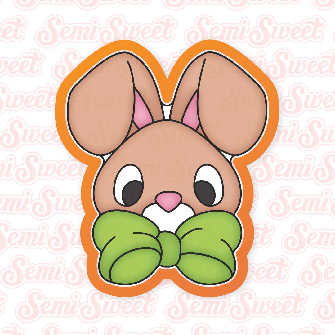 Bow Bunny Boy Cookie Cutter | Semi Sweet Designs