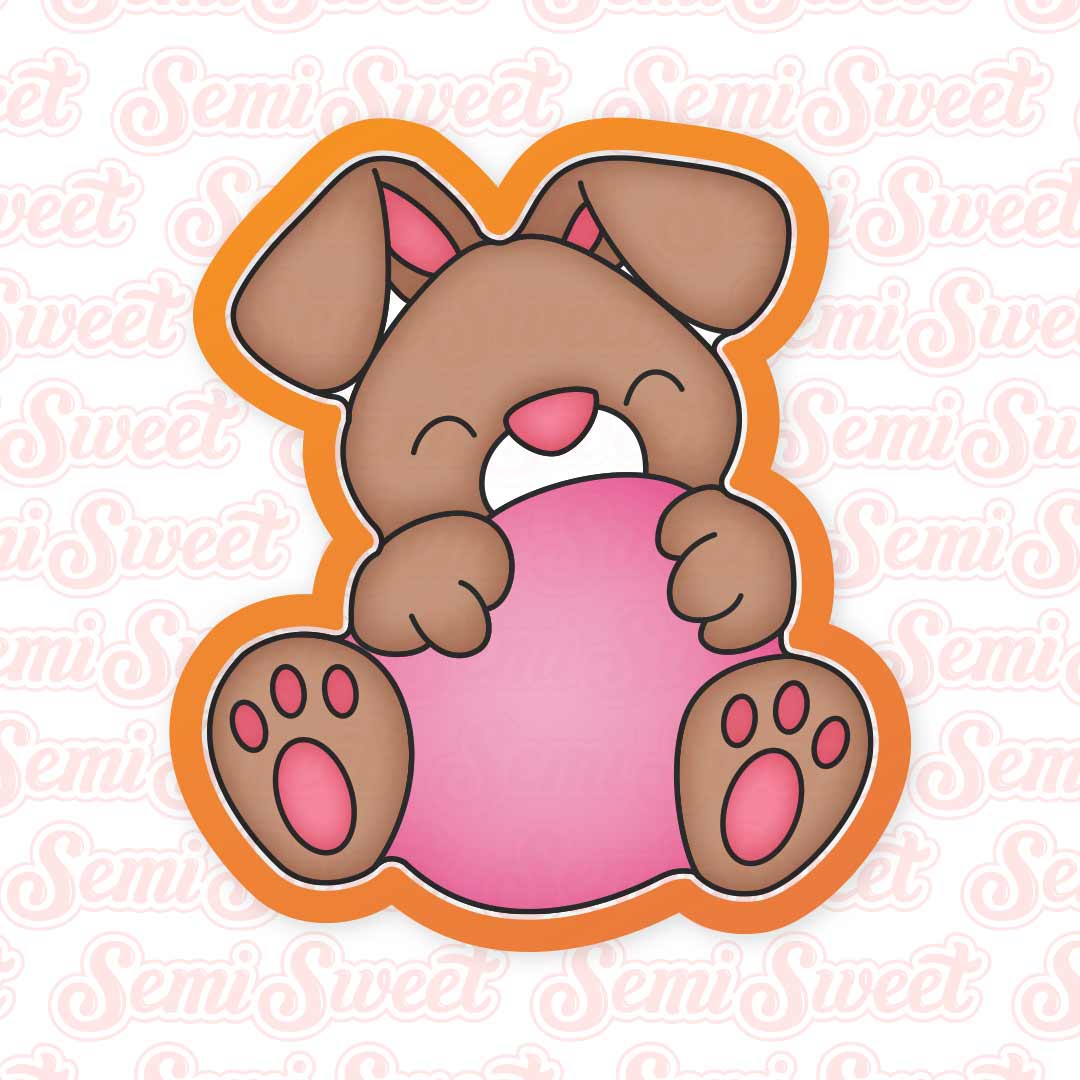 Egg Hugger Bunny Cookie Cutter | Semi Sweet Designs