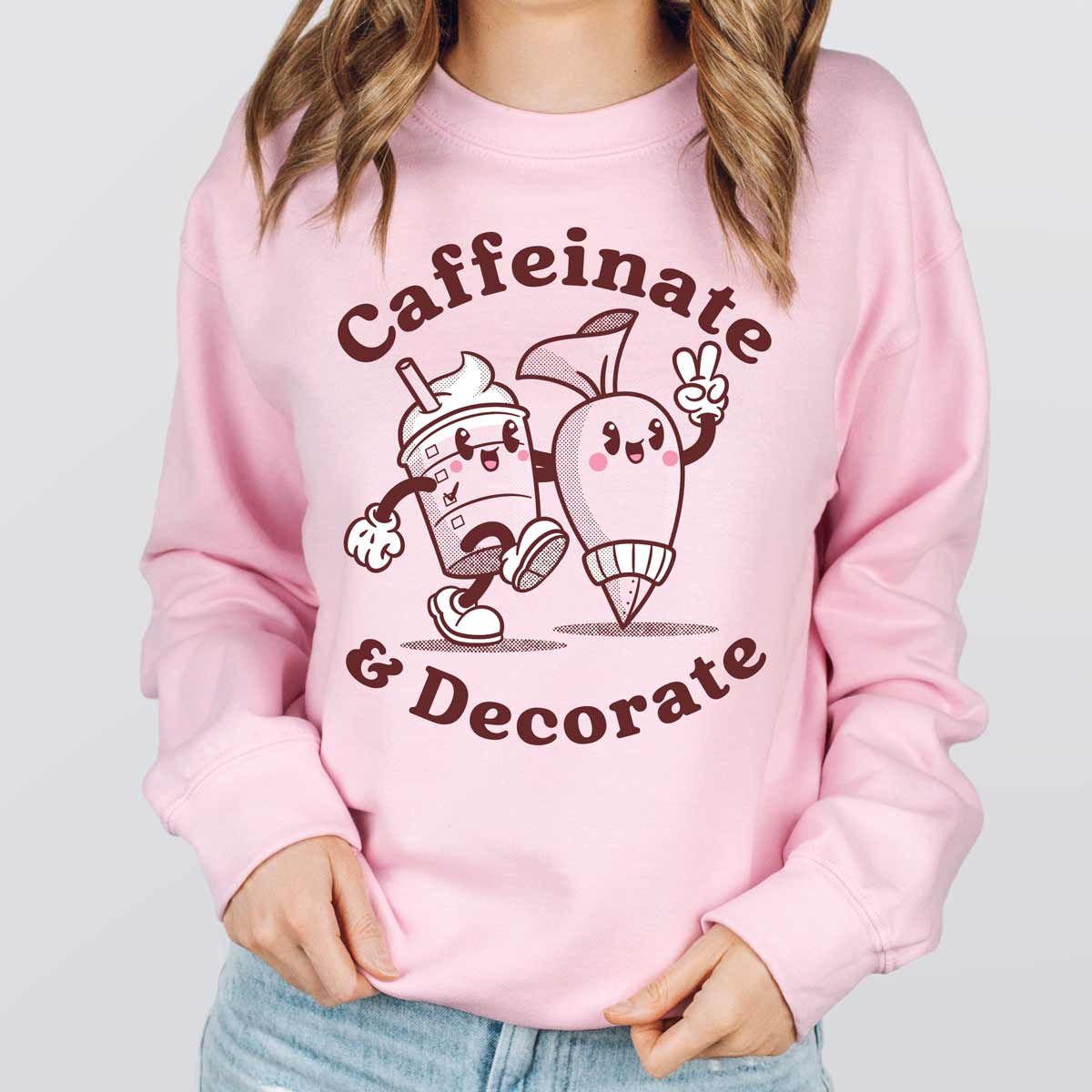 Caffeinate & Decorate Unisex Sweatshirt