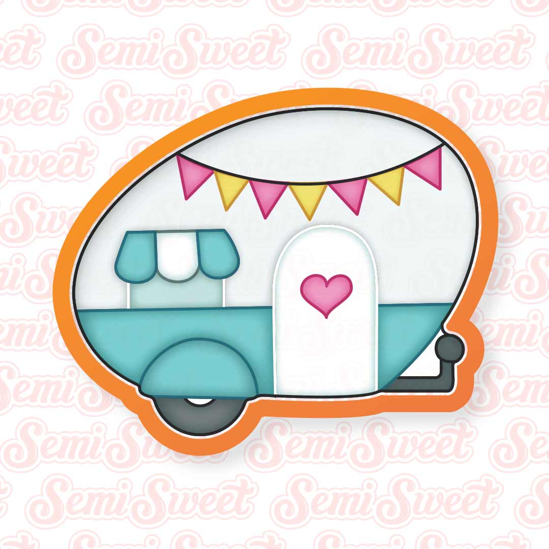 Vintage Camper Cookie Cutter | Semi Sweet Designs