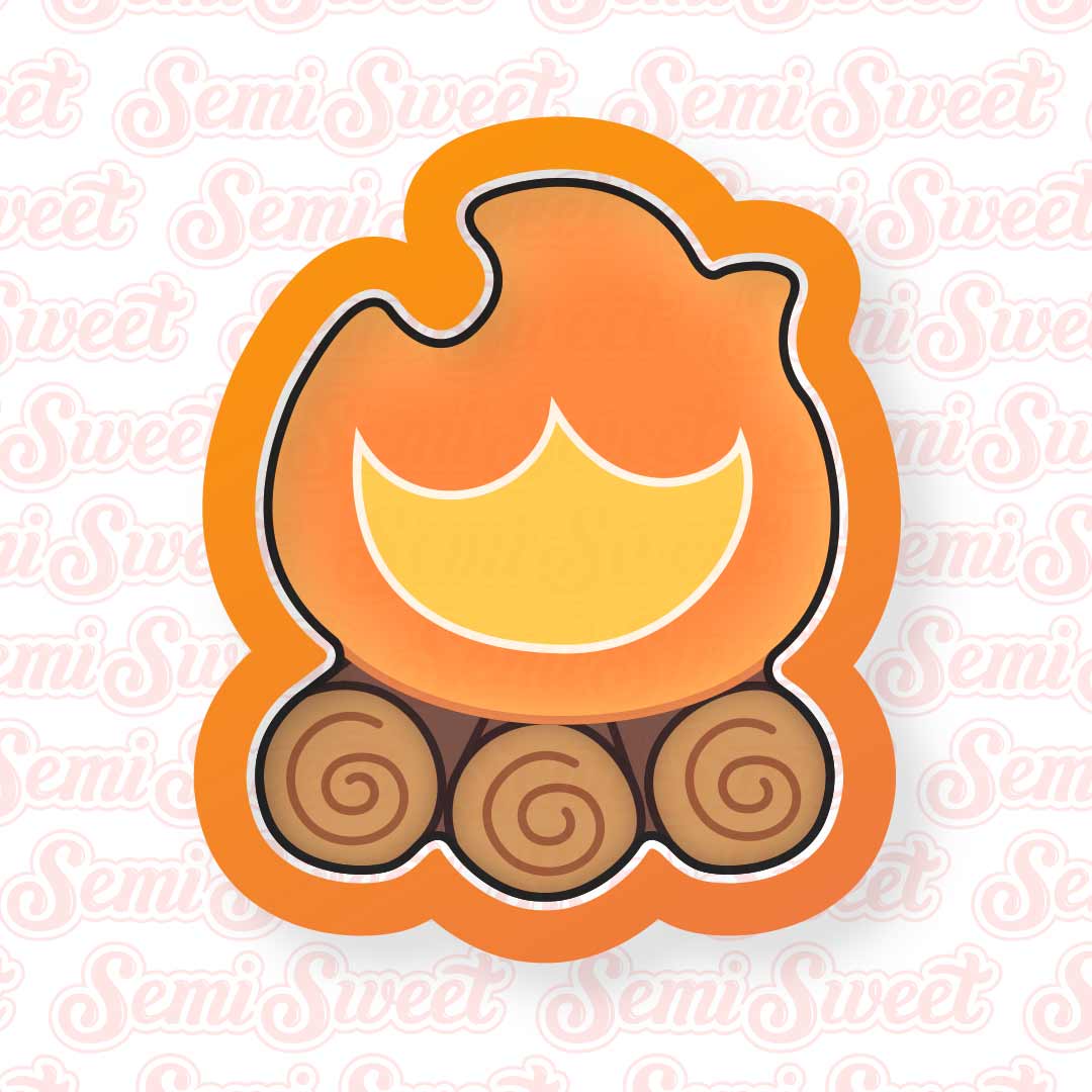 Campfire Cookie Cutter | Semi Sweet Designs