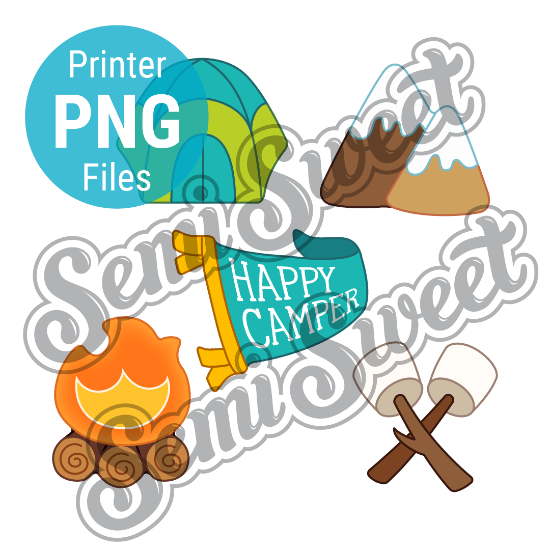 Camping Set - PNG Images | Semi Sweet Designs