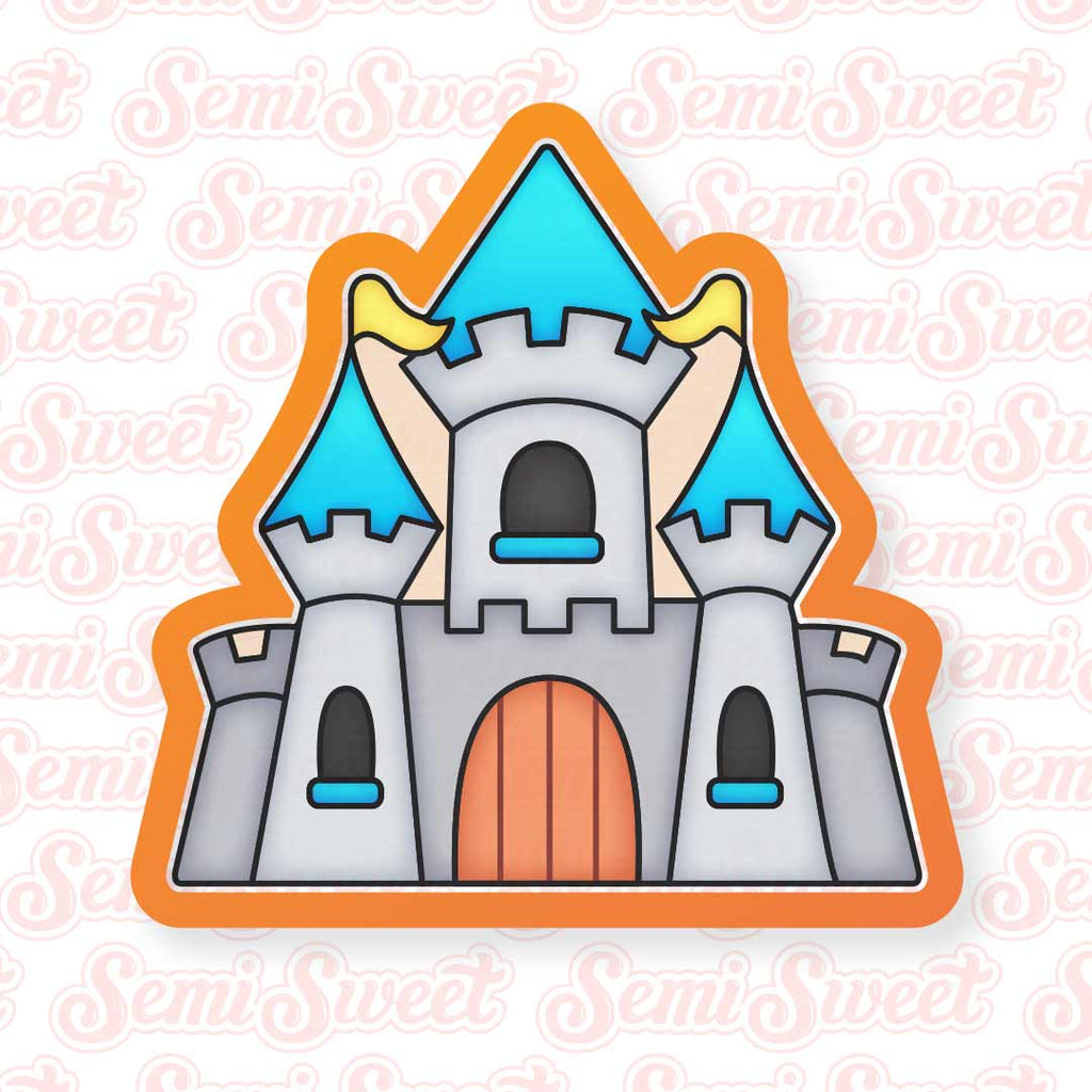 thumbnail image 2 of Cinderella’s Castle Disney Princess Cookie Cutter – 3D Printed PLA+, 7.5cm X 7cm 2 of 5