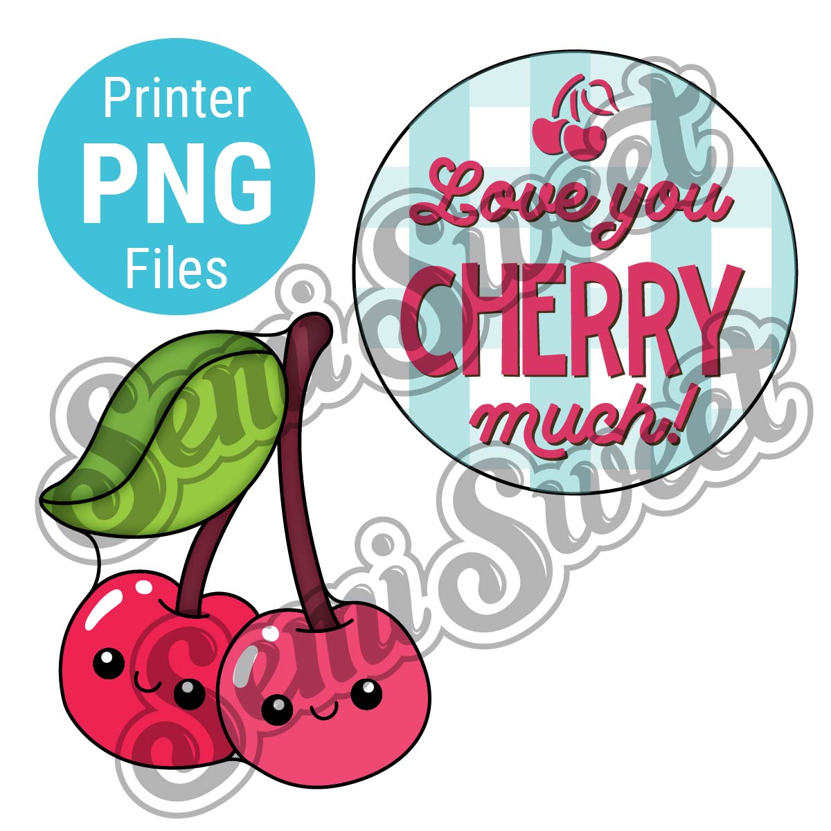 Cherry Platter Set - PNG Images