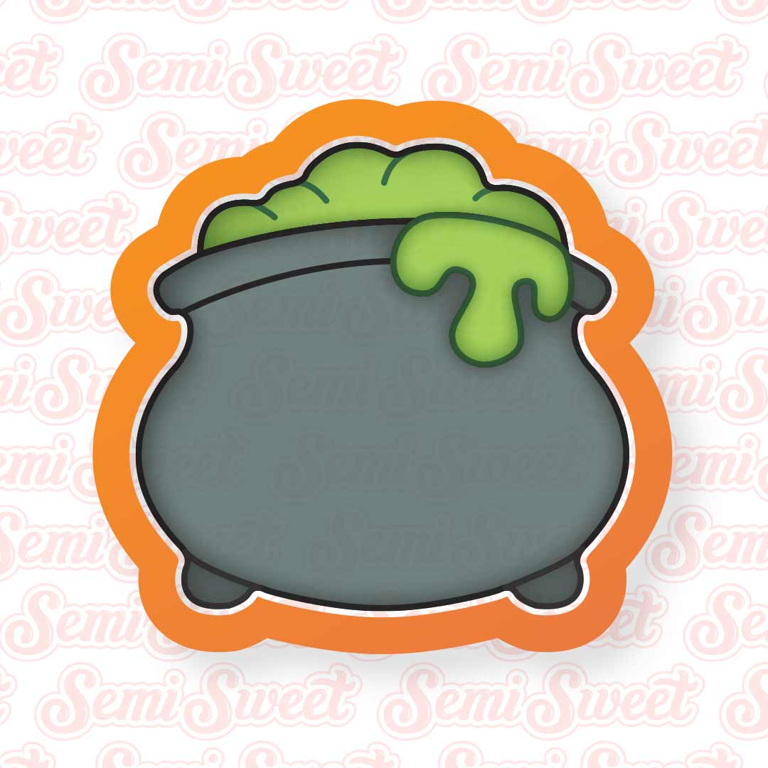 Chubby Cauldron Cookie Cutter | Semi Sweet Designs