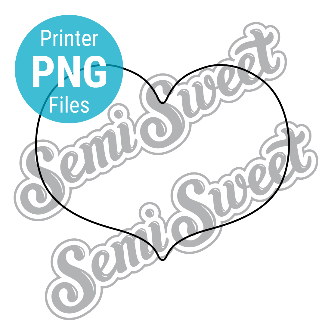 Chunky Heart - PNG Images | Semi Sweet Designs