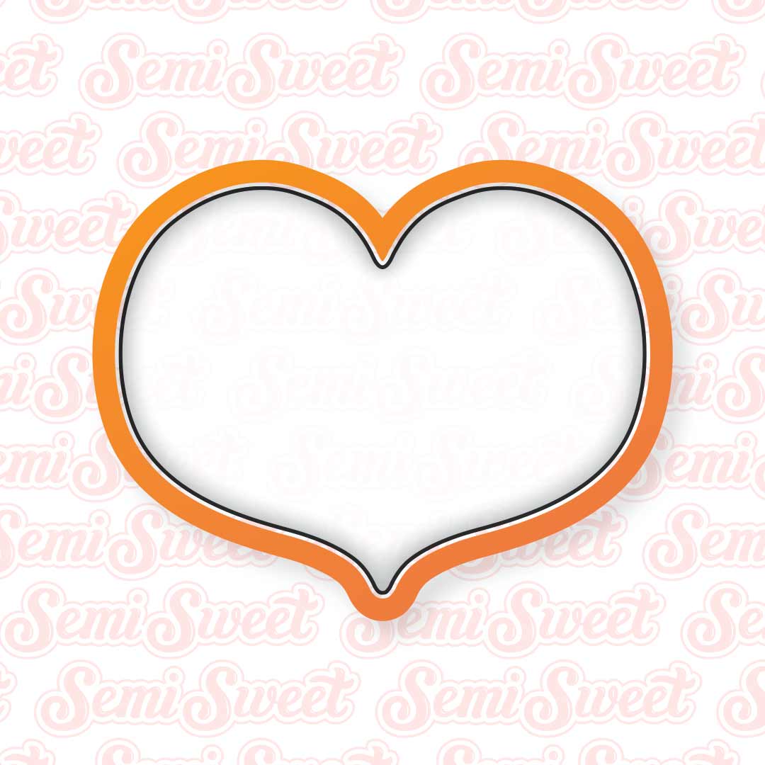 Chunky Heart Cookie Cutter | Semi Sweet Designs