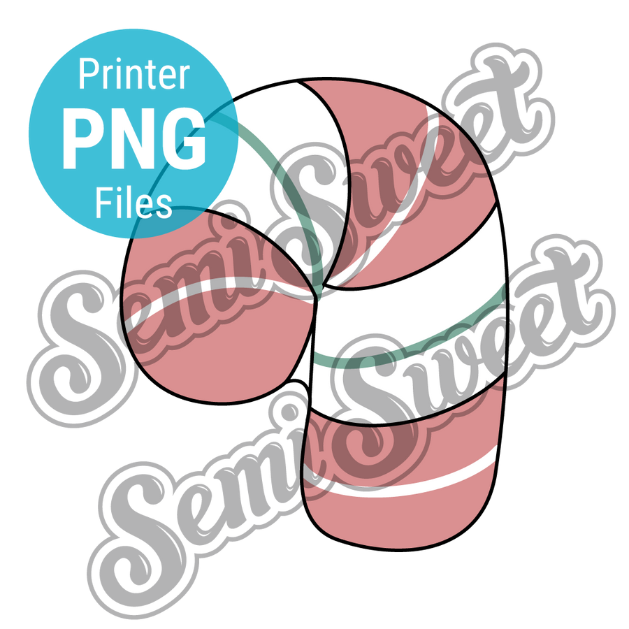 Chubby Candy Cane PNG Images