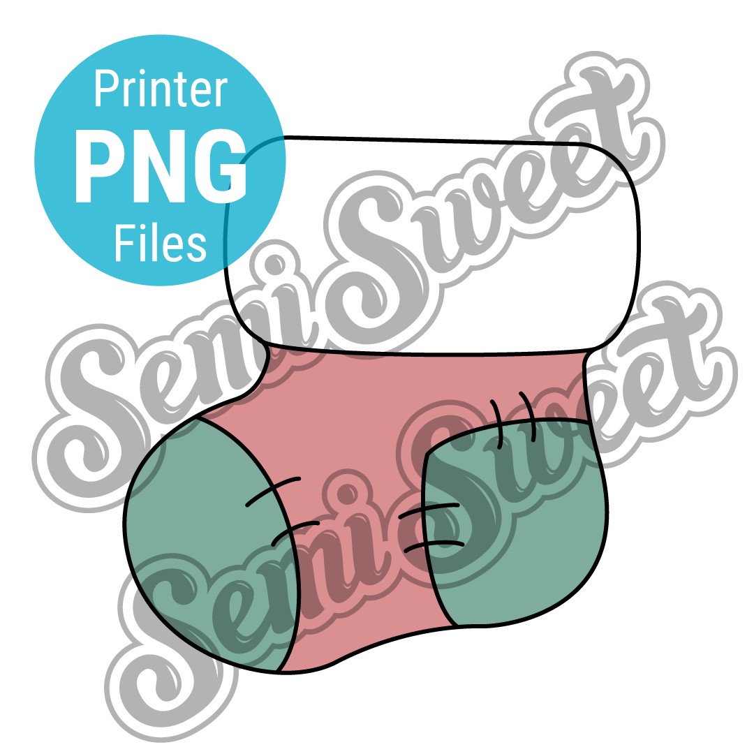 Chubby Stocking - PNG Images | Semi Sweet Designs