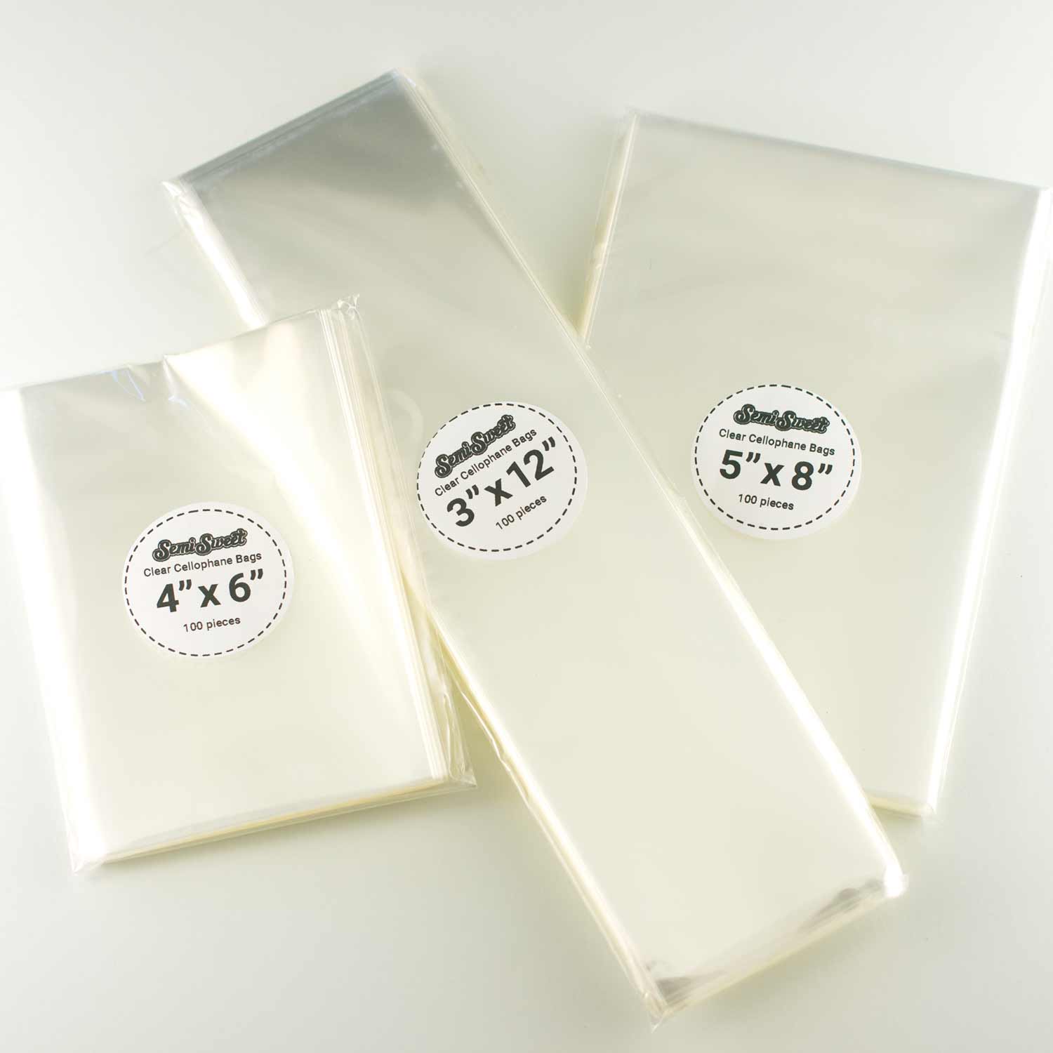 clear cellophane bags heat seal cookie bags