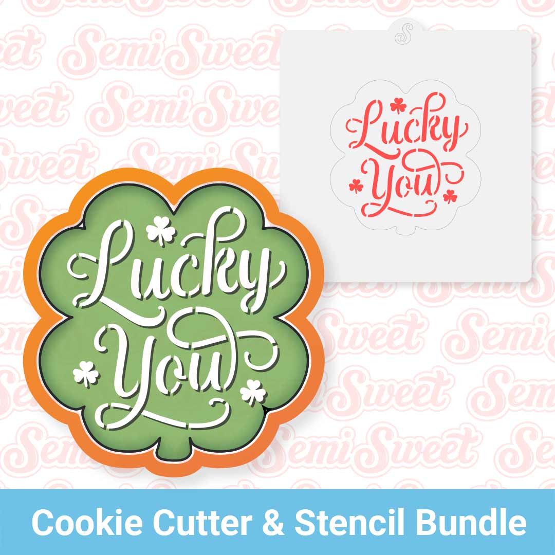 Lucky Cutter Clover Lucky You Cutter & Stencil Bundle
