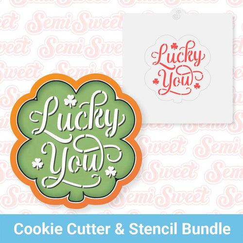 Clover Lucky You Cutter & Stencil Bundle