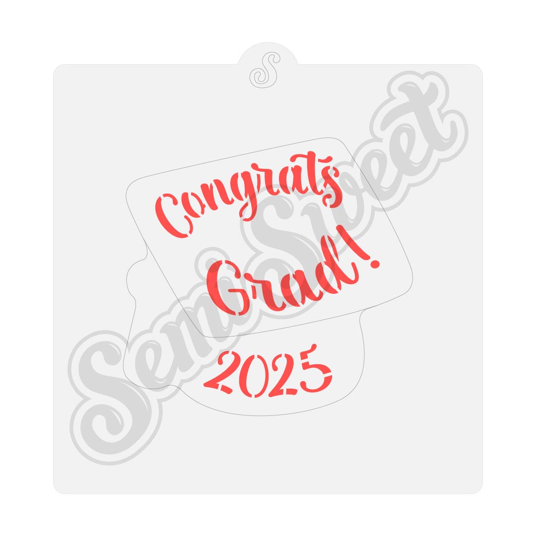 Congrats Grad 2025 Stencil