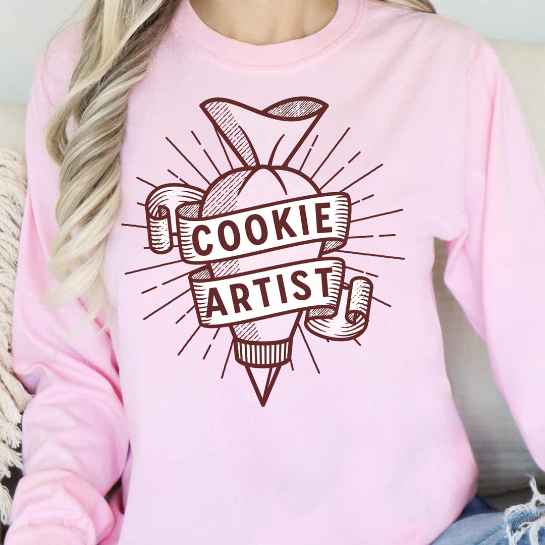 Piping Bag Cookie Artist Long Sleeve T-Shirt