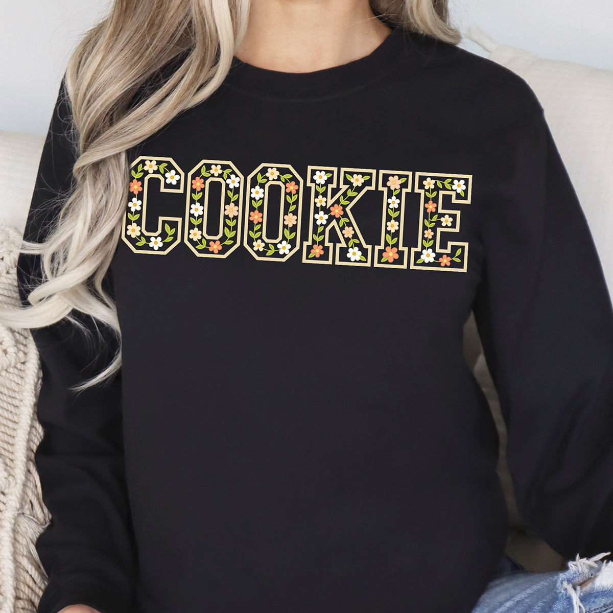 Floral Cookie Unisex Long Sleeve T-Shirt