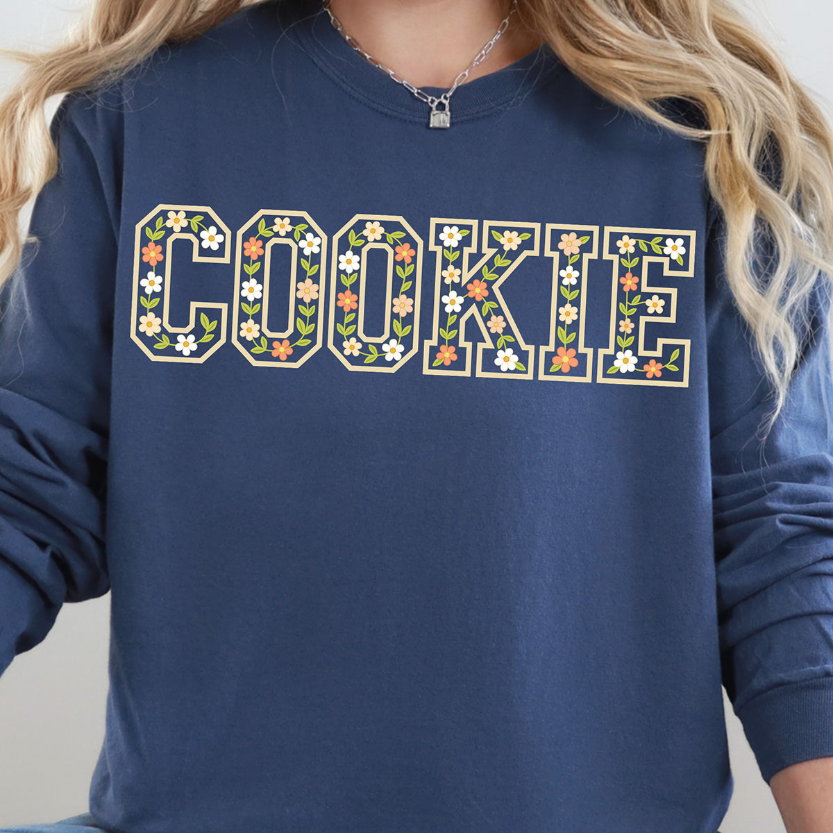 Floral Cookie Unisex Long Sleeve T-Shirt
