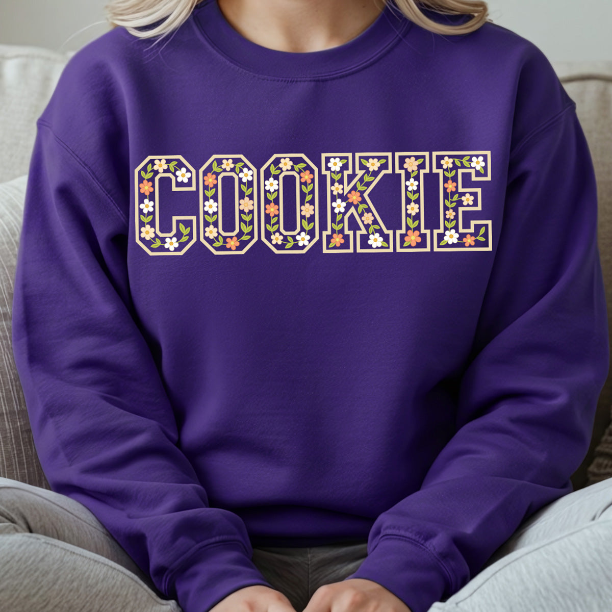 Floral Cookie Unisex Sweatshirt
