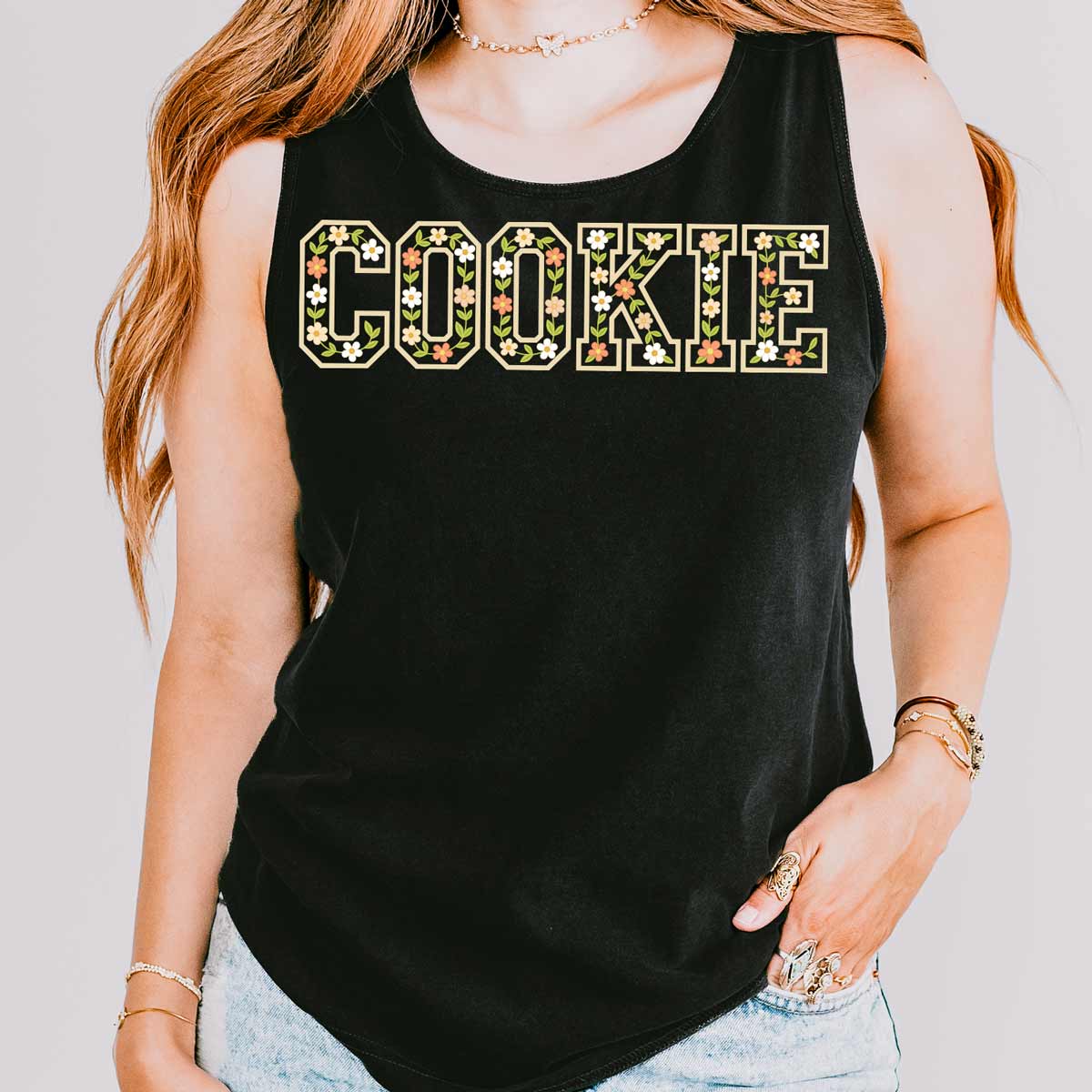 Floral Cookie Unisex Tank Top