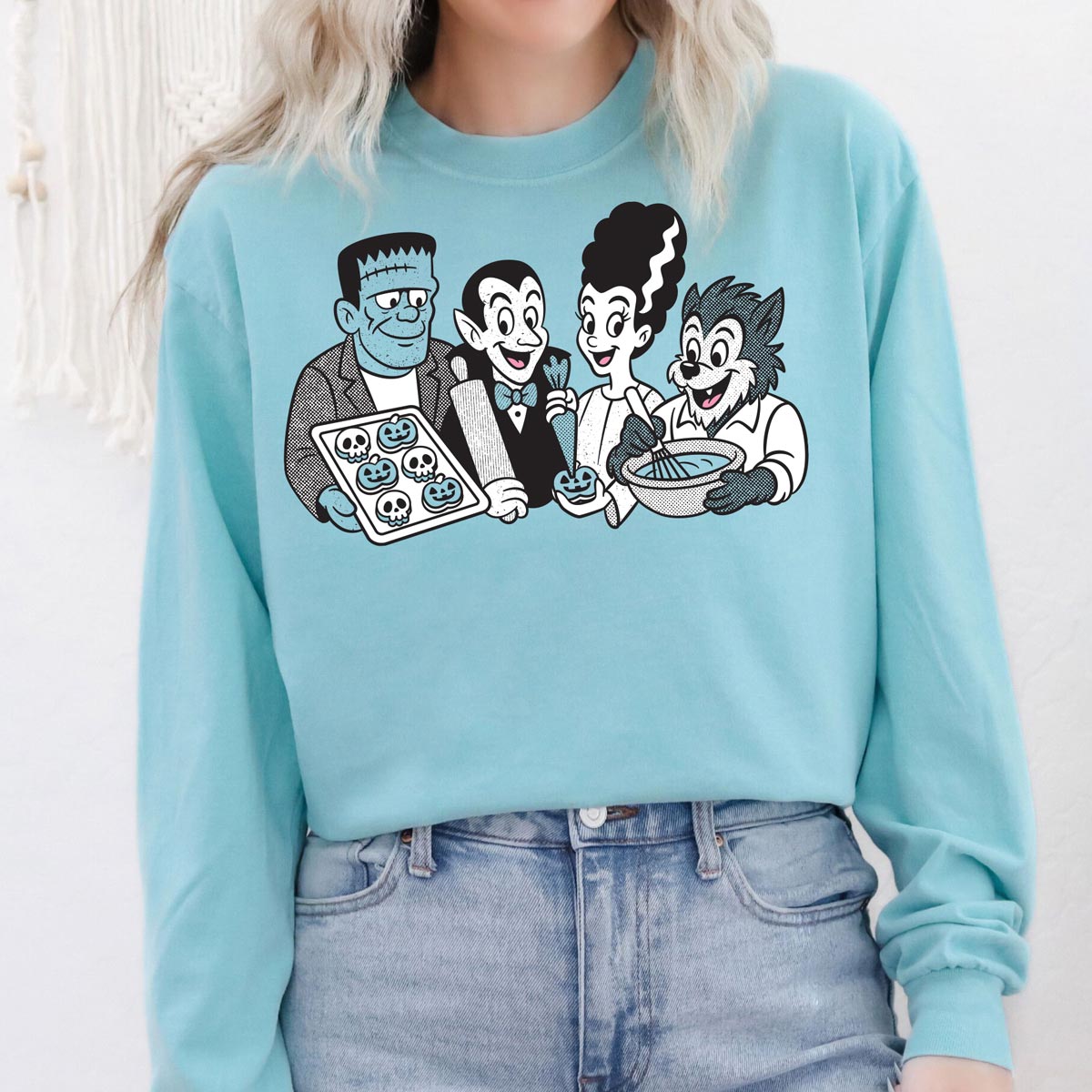 Cookie Monsters Unisex Long Sleeve T-Shirt