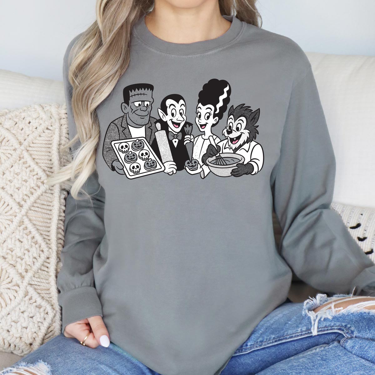 Cookie Monsters Unisex Long Sleeve T-Shirt