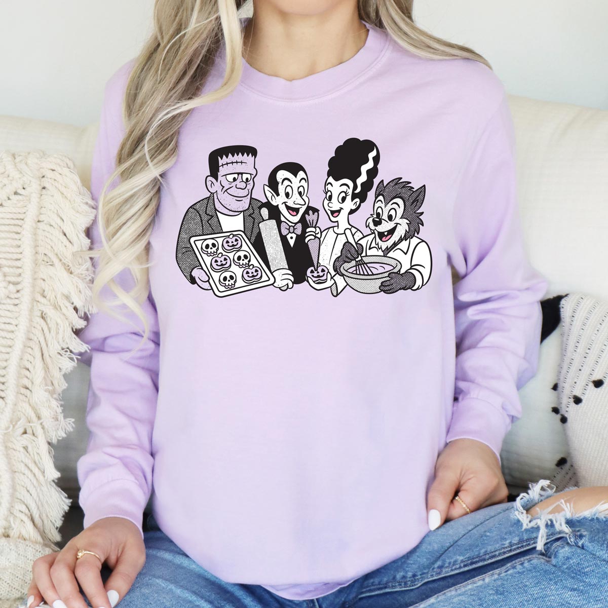 Cookie Monsters Unisex Long Sleeve T-Shirt