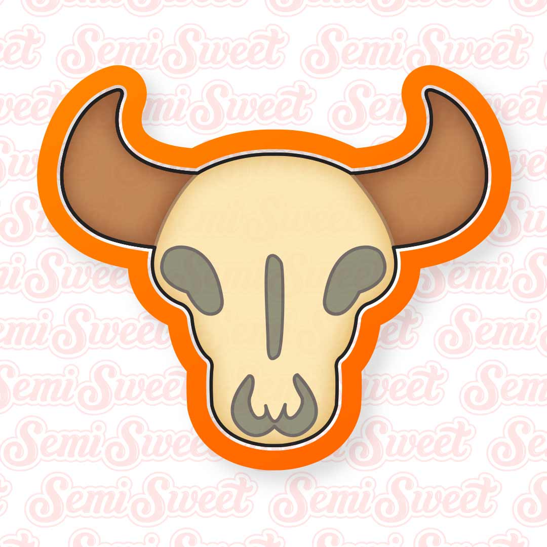 Cow Skull Cookie Cutter | Semi Sweet Designs