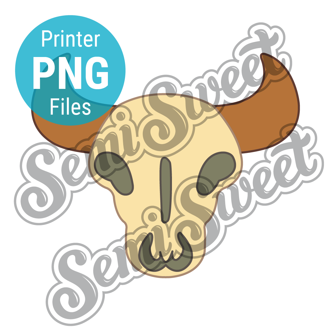 Cow Skull - PNG Images | Semi Sweet Designs