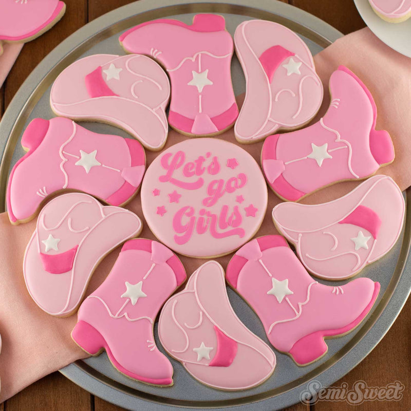 Cowboy Hat & Boot Cookie Platter Set