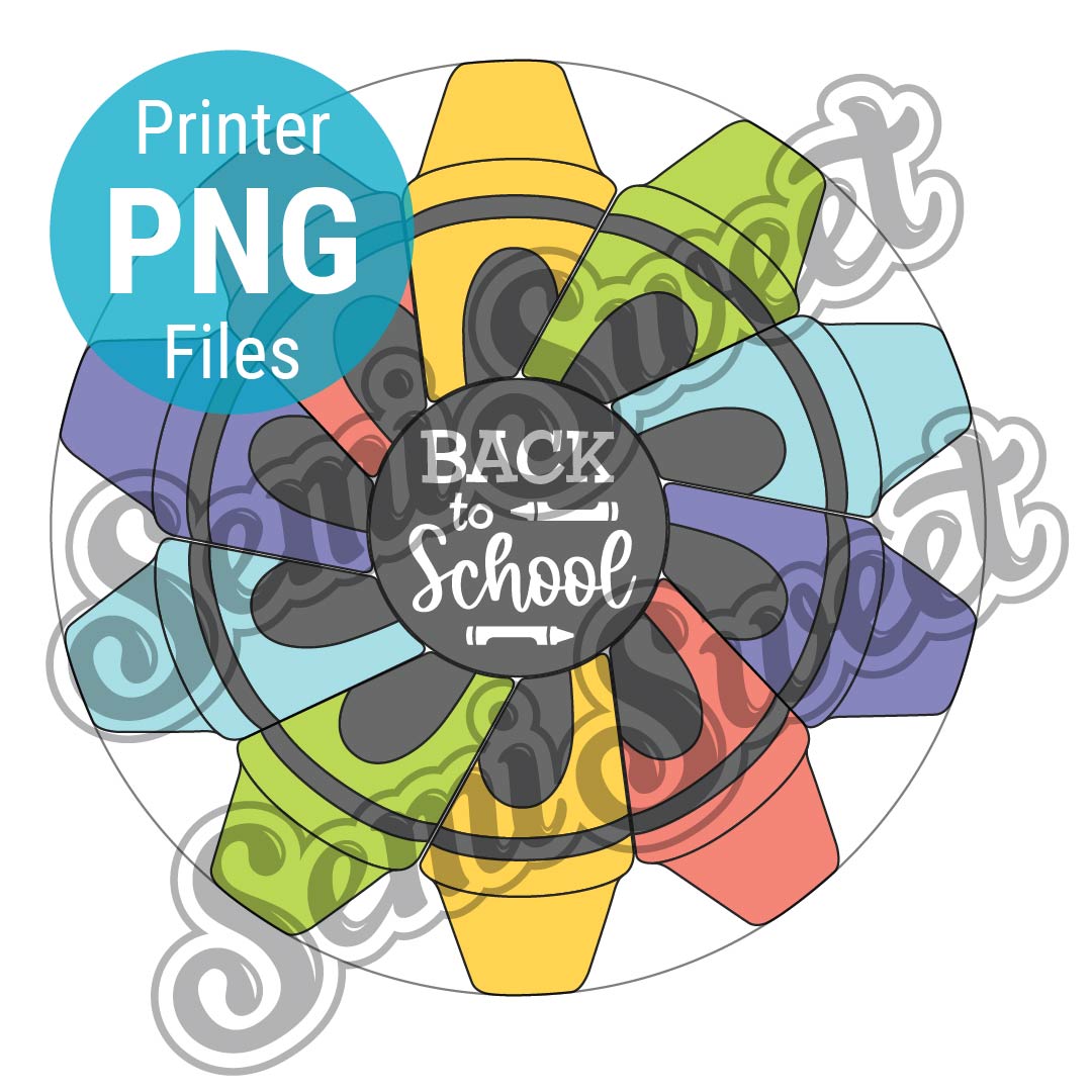 Overlapping Crayon Platter Set - PNG Images | Semi Sweet Designs